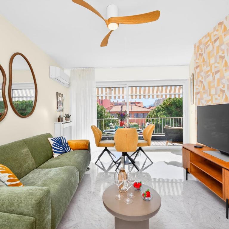 Élégant appartement au Palais Borrigo à 50 m du mer - Apartment mit 1 Schlafzimmer und Balkon - 6