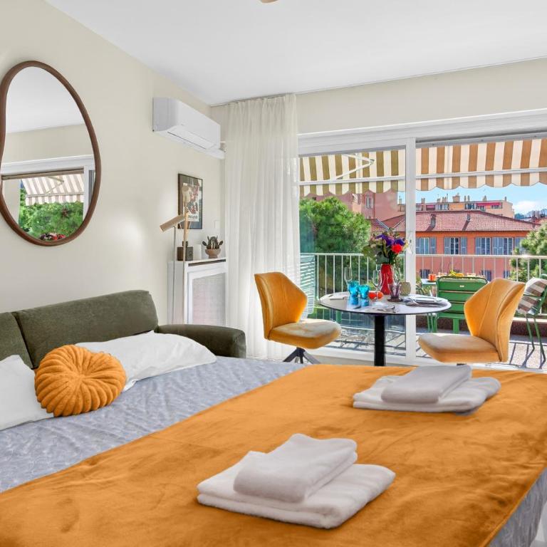 Élégant appartement au Palais Borrigo à 50 m du mer - Apartment mit 1 Schlafzimmer und Balkon - 8