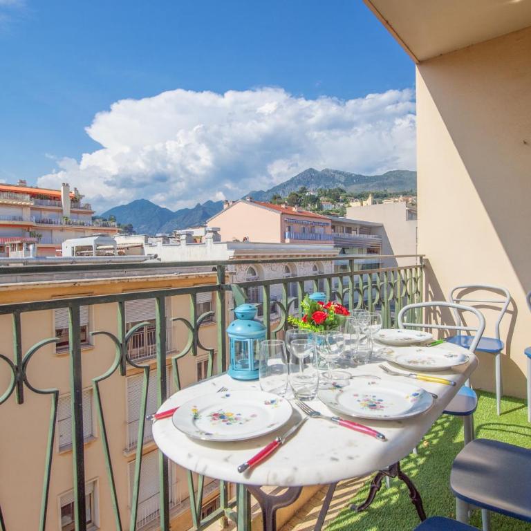 Menton, Studio pour 3 personnes, proche gare - Apartamento Estudio con balcón - 21