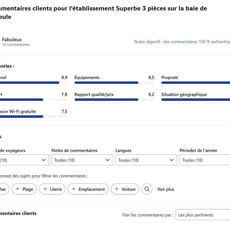 3 pièces avec vue mer exceptionnelle - changement de gestionnaire voir photos pour avis - Appartement 2 Chambres - 2