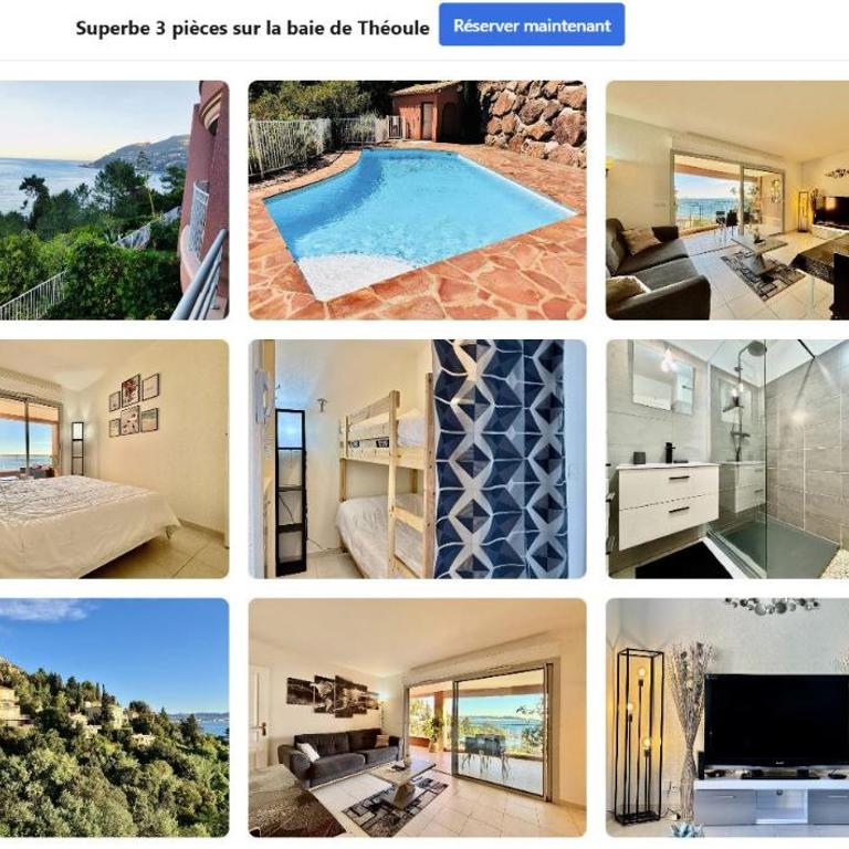 3 pièces avec vue mer exceptionnelle - changement de gestionnaire voir photos pour avis - Appartement 2 Chambres - 5