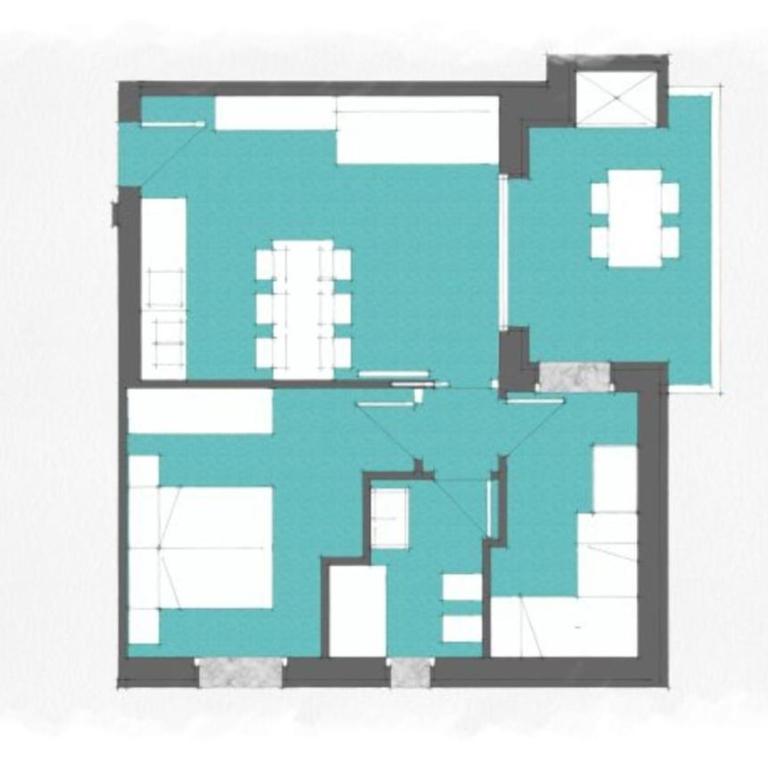 Residence with a pool and hot tub in a quiet area - Apartment - 9