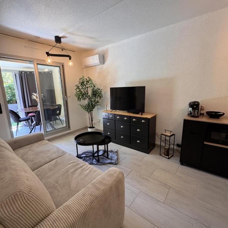 Charmant 2 pièces en RDJ - plage à 5 min à pied - Appartement 1 Chambre avec Jardin - 1