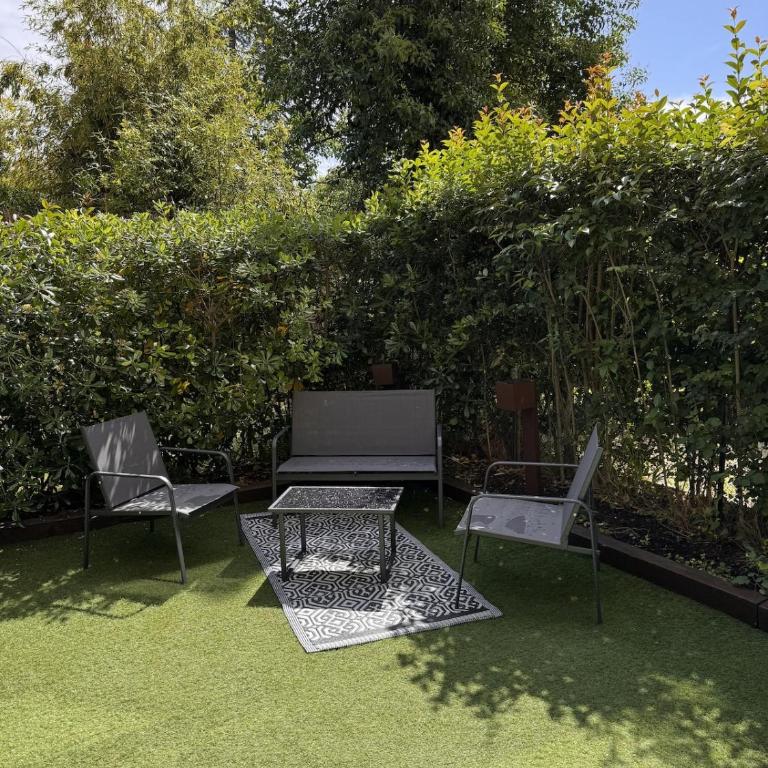 Charmant 2 pièces en RDJ - plage à 5 min à pied - Appartement 1 Chambre avec Jardin - 33