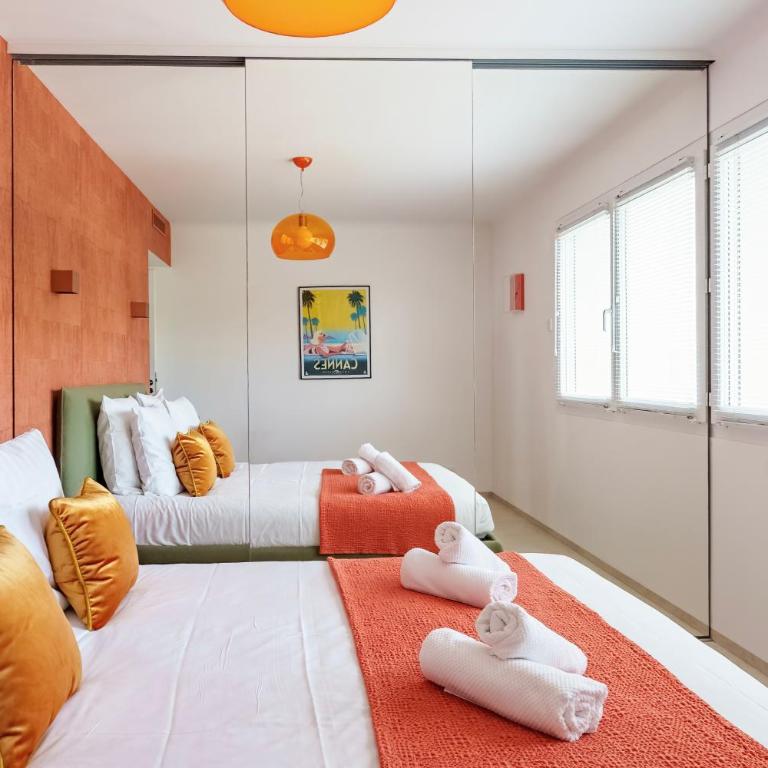 Royal Pink - Design- Vue de rêve - Parking gratuit - Appartement 4 Chambres - 52