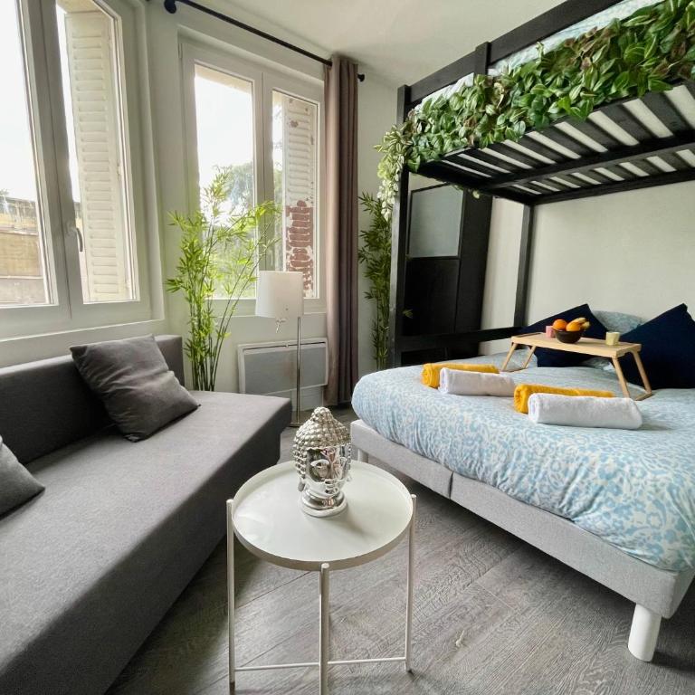 BnGo I Chic & Confort I 4 personnes, Proche Hôpital - One-Bedroom Apartment - 2