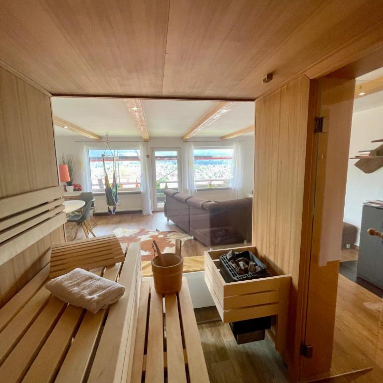 Panoramablick mit Balkon, große Sauna, Alpenjuwel 2 Oberstdorf - Apartment mit 1 Schlafzimmer - 3
