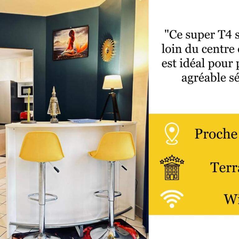 Belfort Grand T4 avec parking et terrasse - Appartamento con 3 Camere da Letto - 2
