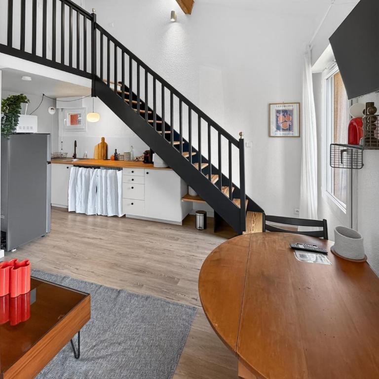 Havre de paix lumineux & cosy avec terrasse - Apartment mit 1 Schlafzimmer - 3