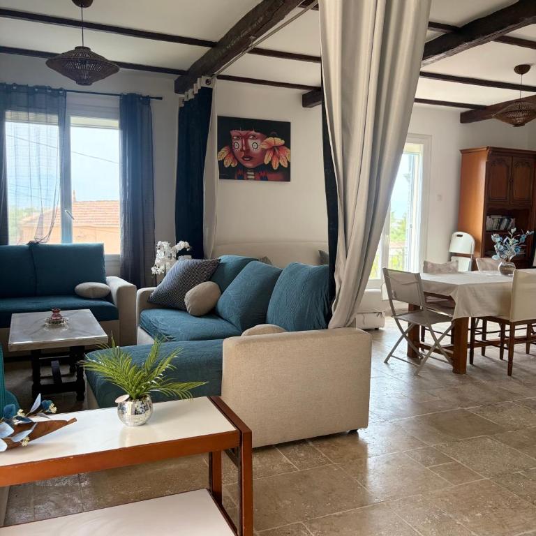 Grand Appt 6P climatisé dans villa avec piscine - 8 kms de Cannes - Appartement 2 Chambres - 6