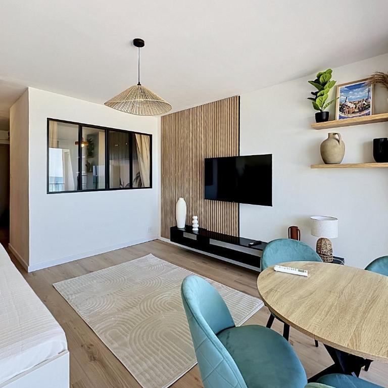 Vue mer exceptionnelle - Terrasse vue plage - Climatisation - Appartamento con 1 Camera da Letto - 4