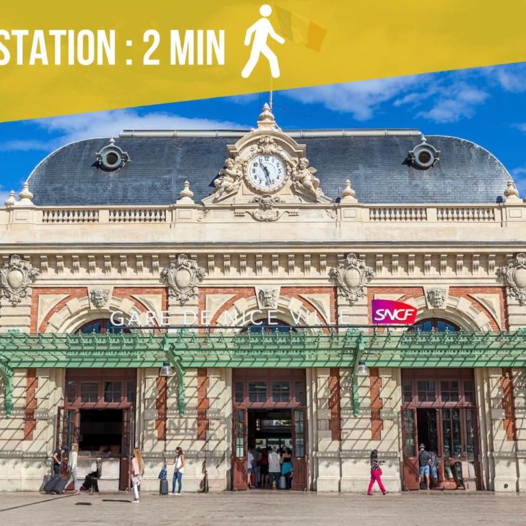 L'Échappée de Nice Riviera I Centre-ville I Climatisé I Proche Gare et Plage I Idéal Couple et Famille - Appartement 2 Chambres Deluxe - 19