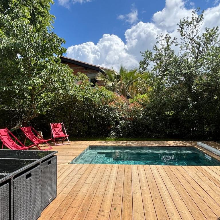 Villa Isalou à 800 mètres du bassin avec piscine privée et clim - Villa - 4