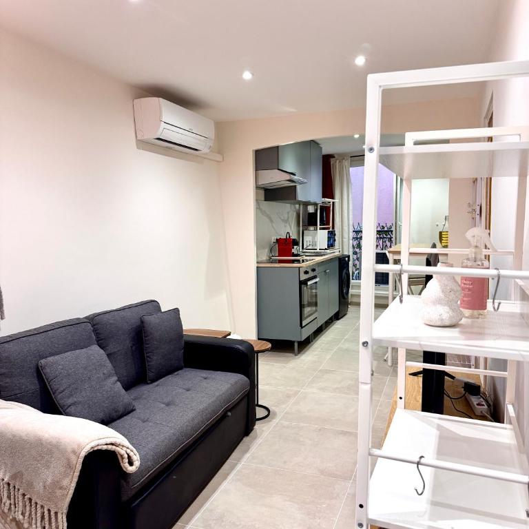 Studio Midas - L'or de Menton - Clim et Centre - One-Bedroom Apartment - 5