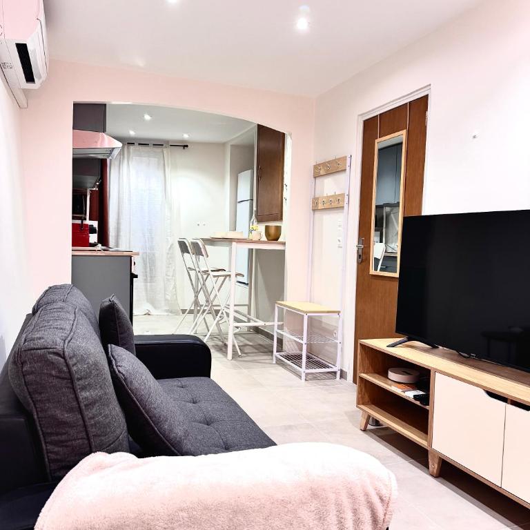 Studio Midas - L'or de Menton - Clim et Centre - One-Bedroom Apartment - 1