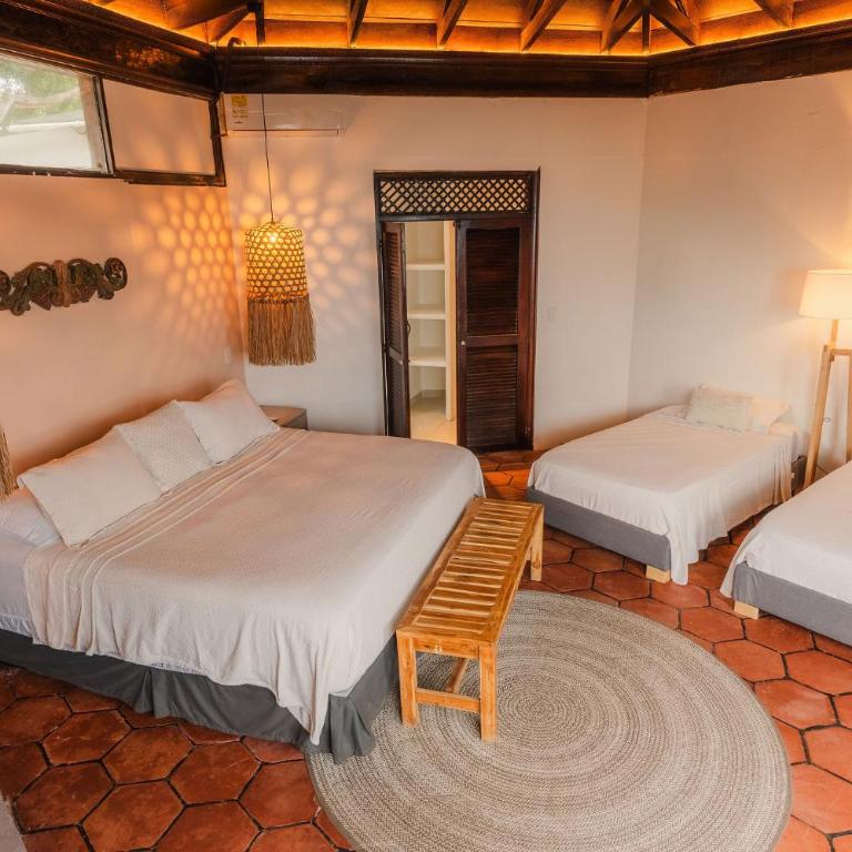 Ecohotel Raices del Rosario - Triple Room with Sea View - 6