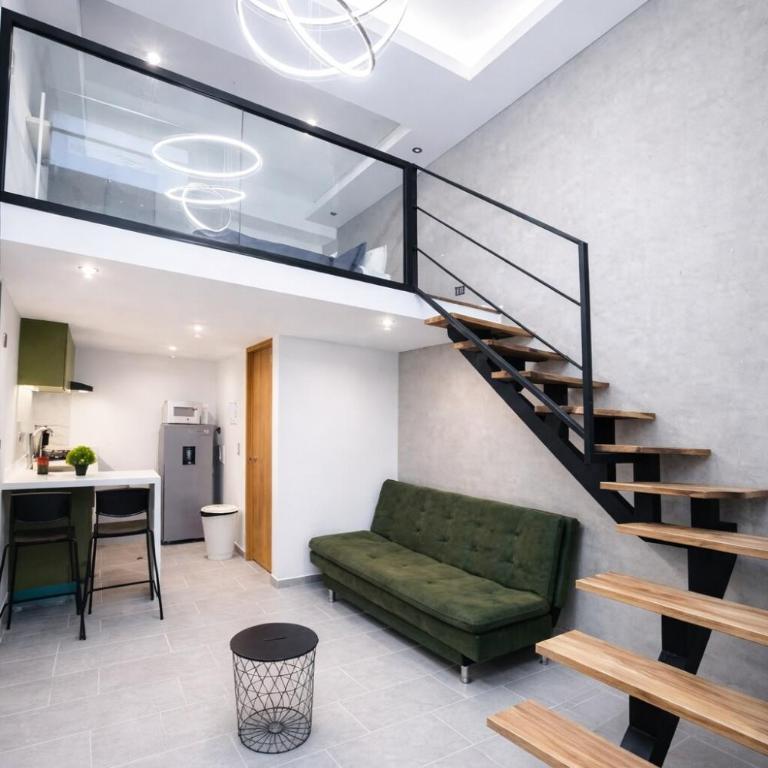Loft con Jacuzzi 102 privado cerca Aeropuerto Wifi - Apartamento de 1 dormitorio - 1