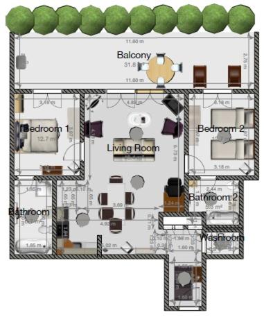 Le Chalet Rosat Apartment 25 - Apartment mit 2 Schlafzimmern - 37