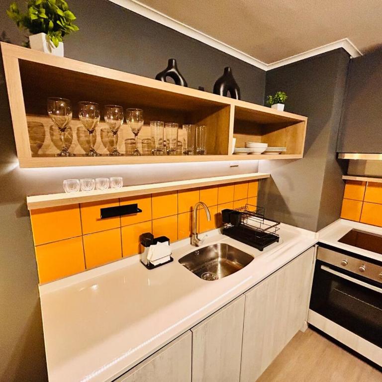 Depto estudio en Ñuñoa cerca barrio Italia - Apartamento de 1 dormitorio - 10