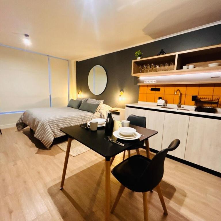 Depto estudio en Ñuñoa cerca barrio Italia - Apartamento de 1 dormitorio - 11