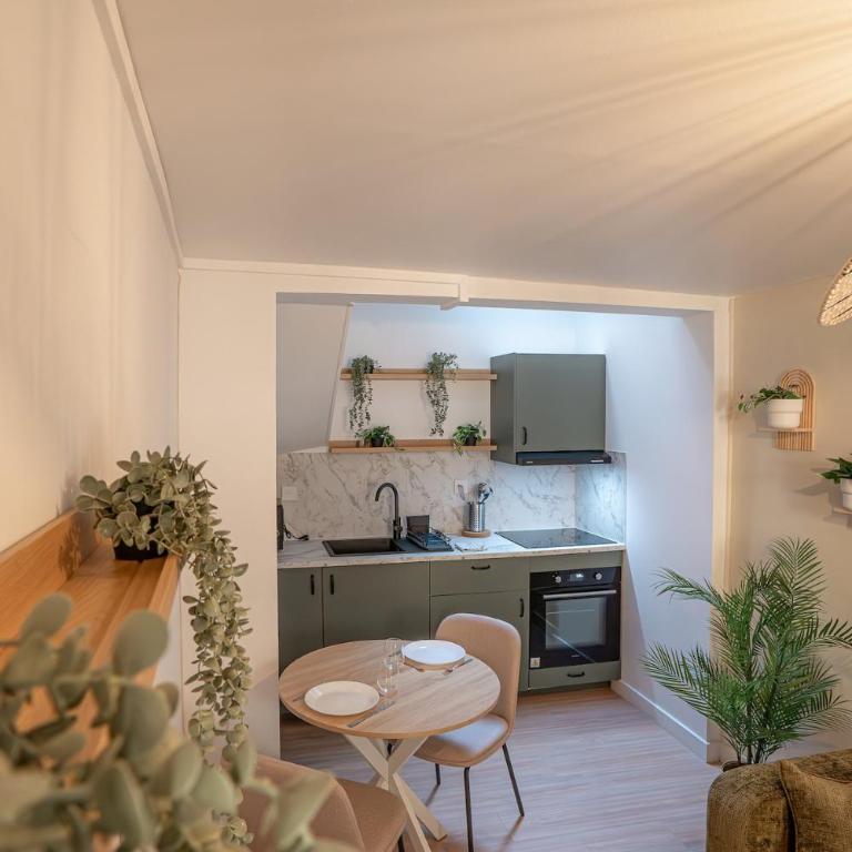 L écrin Vert Duplex cosy Hypercentre Rouen - One-Bedroom Apartment - 7