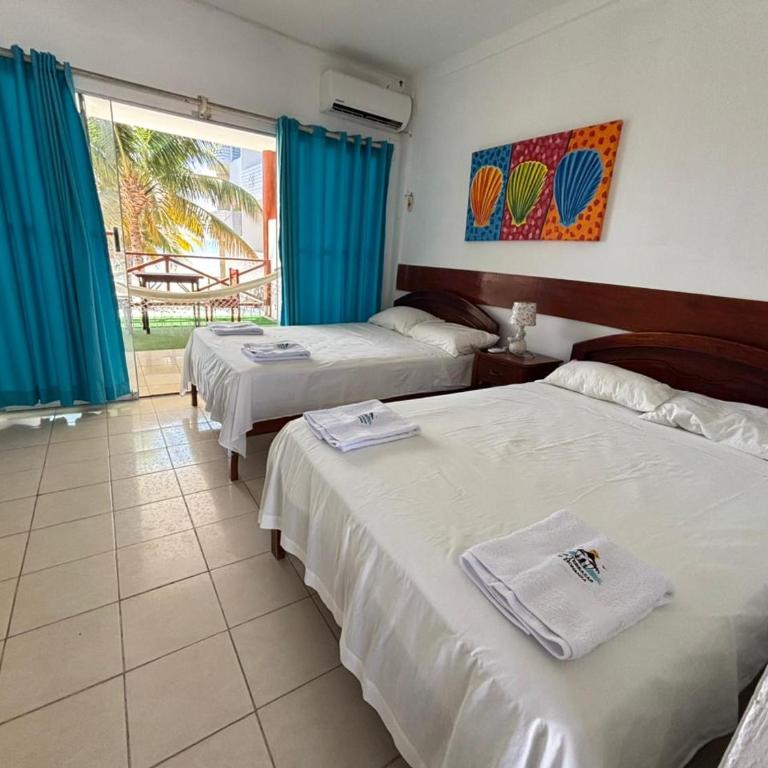 Hotel Las Terrazas de Bonanza - Habitación Doble con vistas al mar - 2 camas - 1