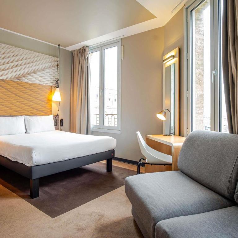 ibis Bordeaux Centre Gare Saint Jean Euratlantique - Chambre Double Supérieure avec 1 Lit Double et 1 Canapé-Lit Double - 1