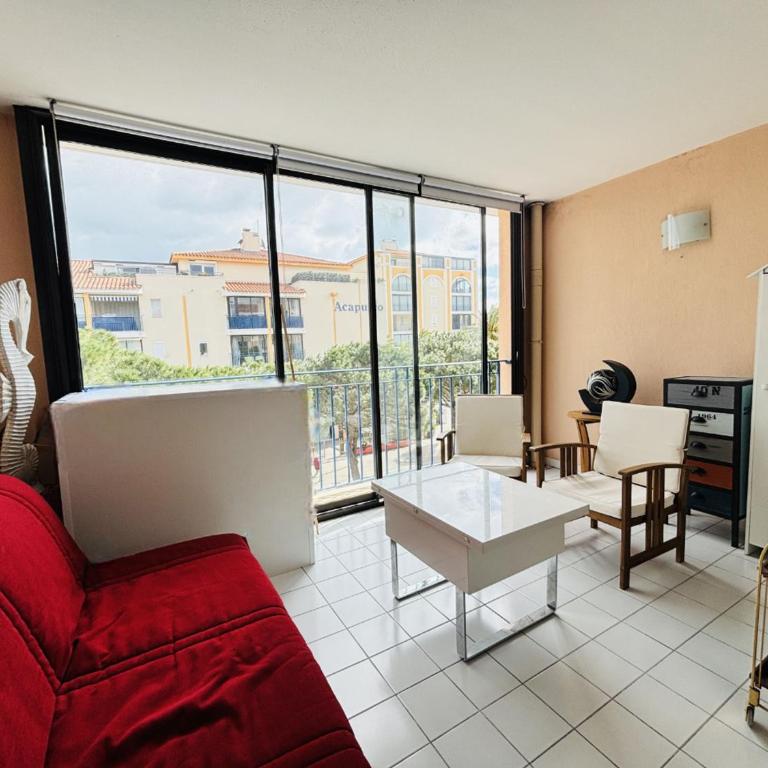 Studio cabine à Port Argelès avec loggia et parking privatif - FR-1-309-416 - Appartement - 1