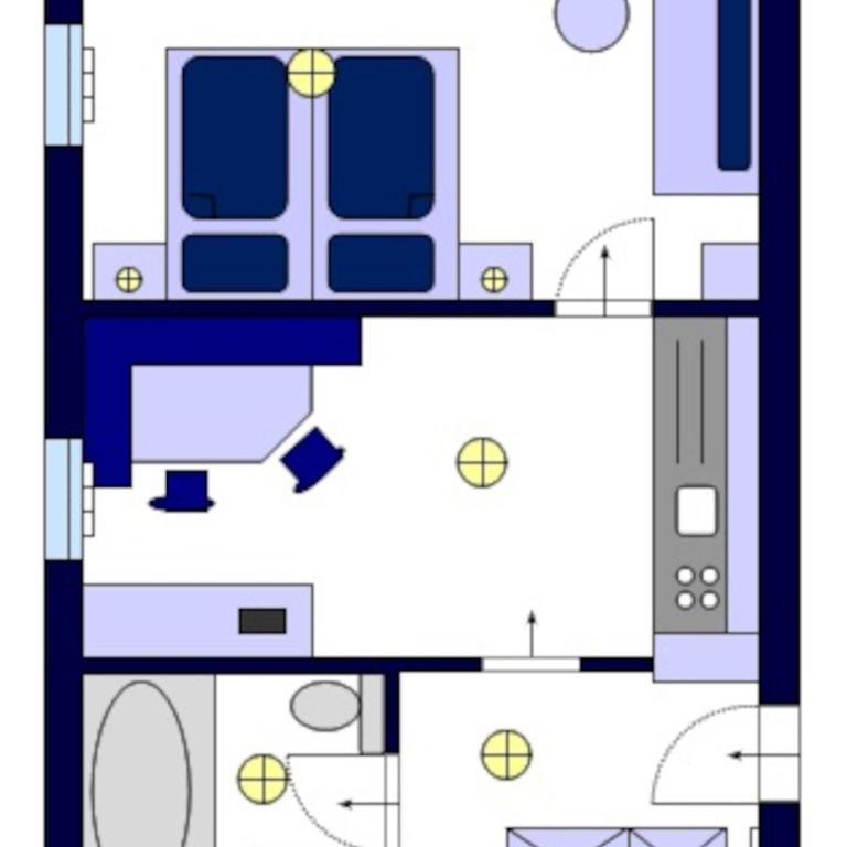 Hotel Bella - Familien-Apartment mit 1 Schlafzimmer - 2