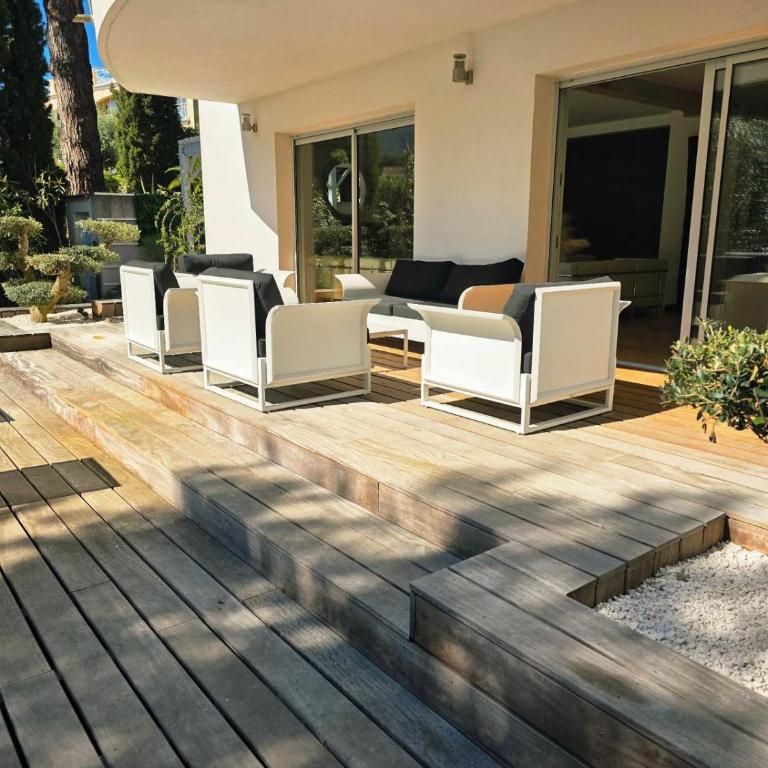 Esprit Villa - Appart luxe jardin et piscine 300m plage - Apartamento de 3 dormitorios con piscina privada - 25