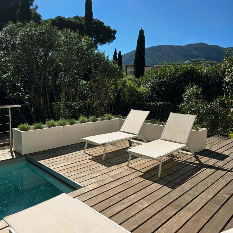 Esprit Villa - Appart luxe jardin et piscine 300m plage - Apartamento de 3 dormitorios con piscina privada - 6
