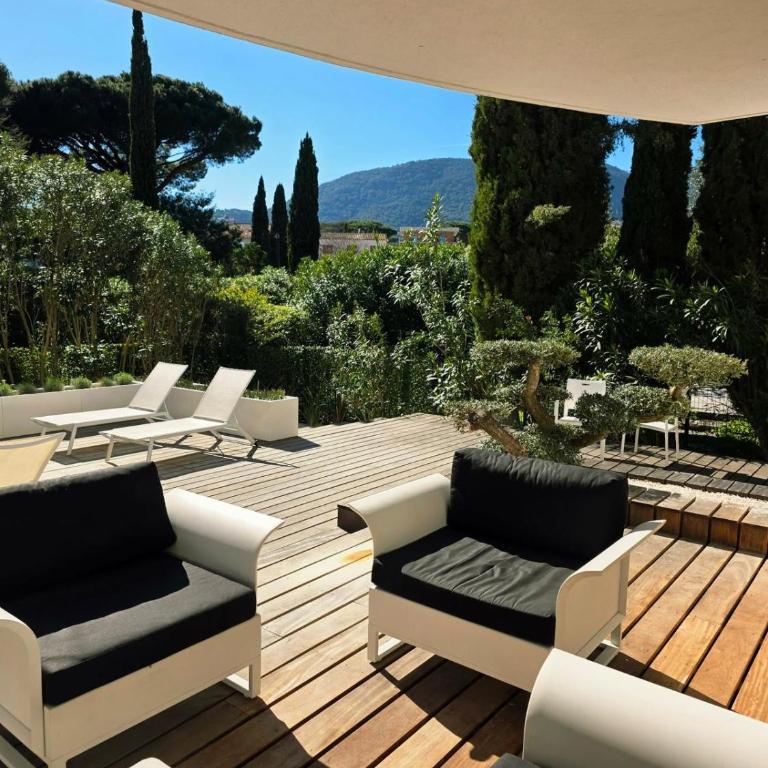 Esprit Villa - Appart luxe jardin et piscine 300m plage - Apartamento de 3 dormitorios con piscina privada - 8
