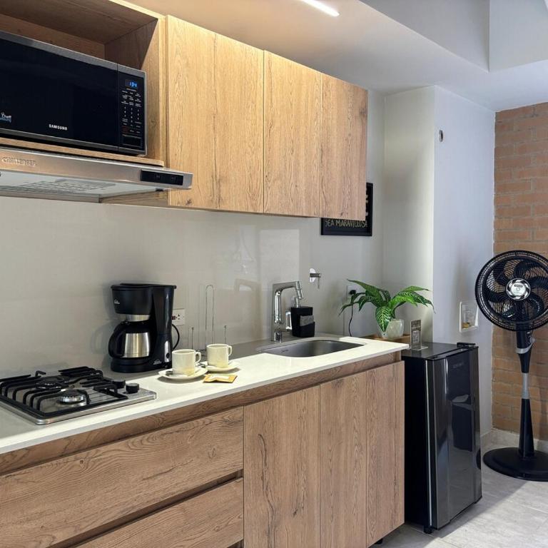 Loft en 30 living con jacuzzi terraza 301 - Two-Bedroom Apartment - 24