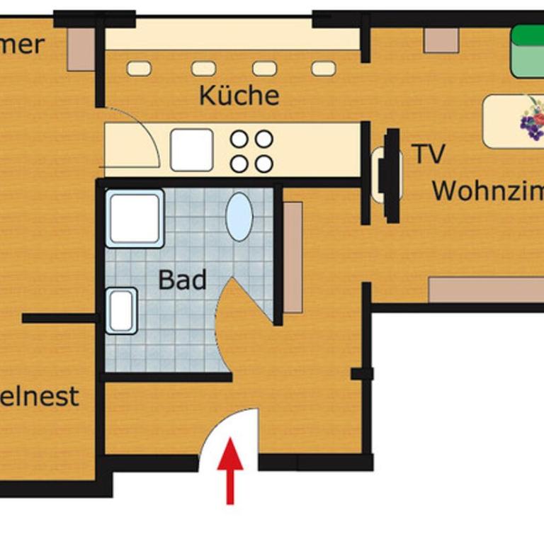 Aparthotel Bergkristall - Apartamento de 2 dormitorios con balcón - 10