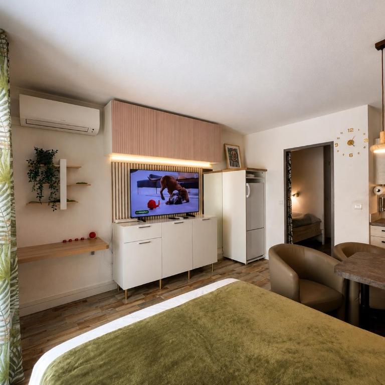 Nouveau ! Studio Mer Racine - Plage, Clim, Parking - Estudio con vistas al jardín - 4