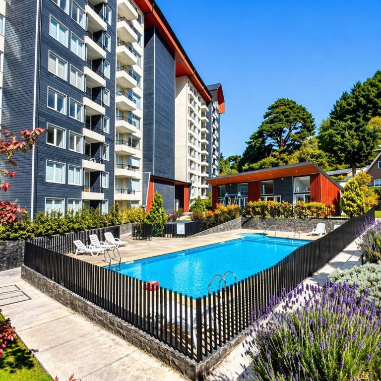 Departamento Villarrica Vista al Volcán y Piscina - Apartamento de 2 dormitorios con vistas a la montaña - 24