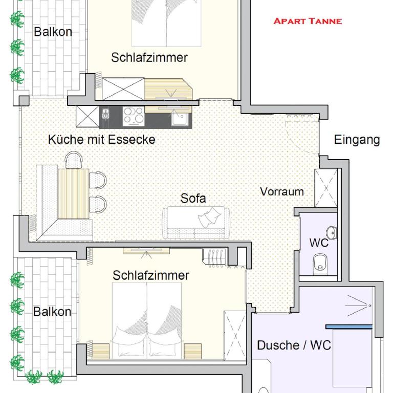 Alps Tux - Apartment mit Balkon - 13