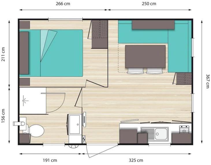 Camping 3 étoiles - Piscine - ccbgbgg - Mobile Home - 5