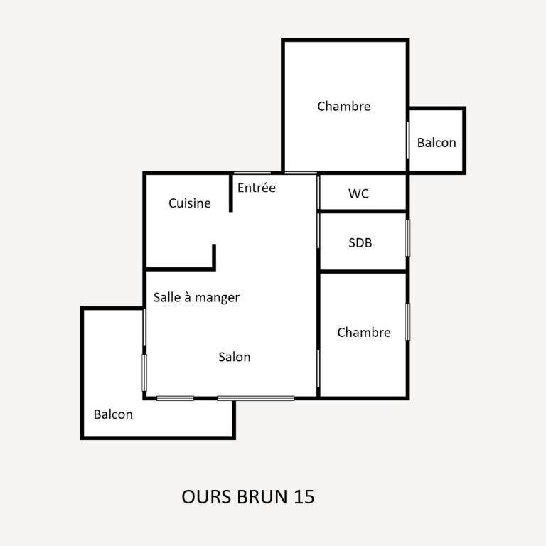 Charmant appartement 3 pièces, animaux admis, ambiance montagne - FR-1-304-62 - Appartement (6 Adultes) - 9