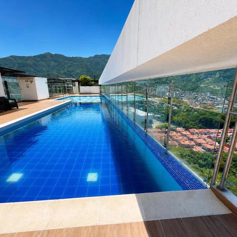 Altura y Lujo Vista Piscina Gym AC - Apartamento de 3 dormitorios - 30