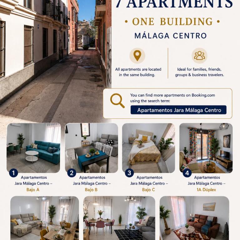 Apartamentos Jara Málaga Centro - 1D Dúplex - Apartamento de 3 dormitorios - 5