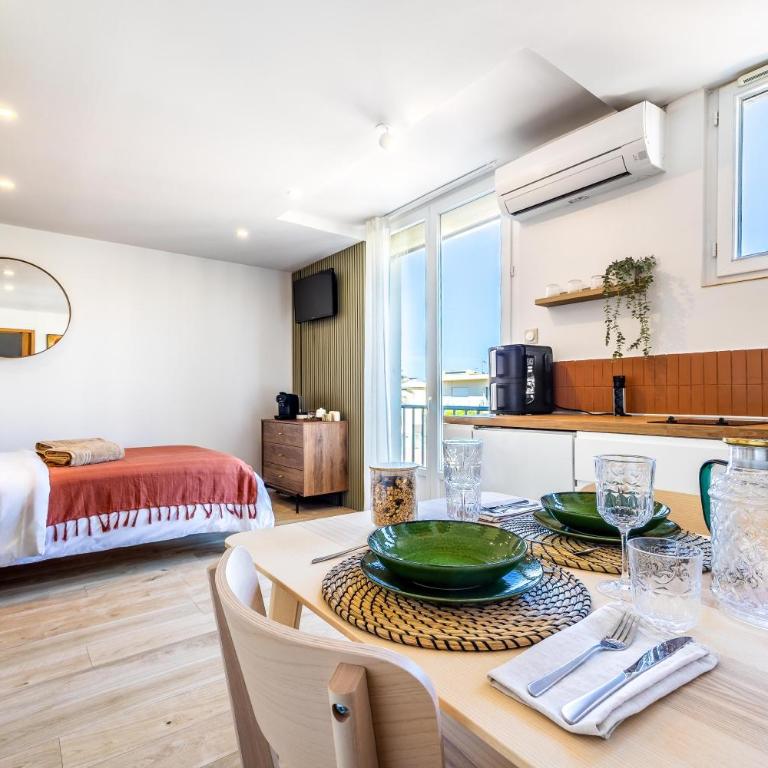 Studio rénové à Palavas avec accès direct à la plage - Appartement 1 Chambre - 2