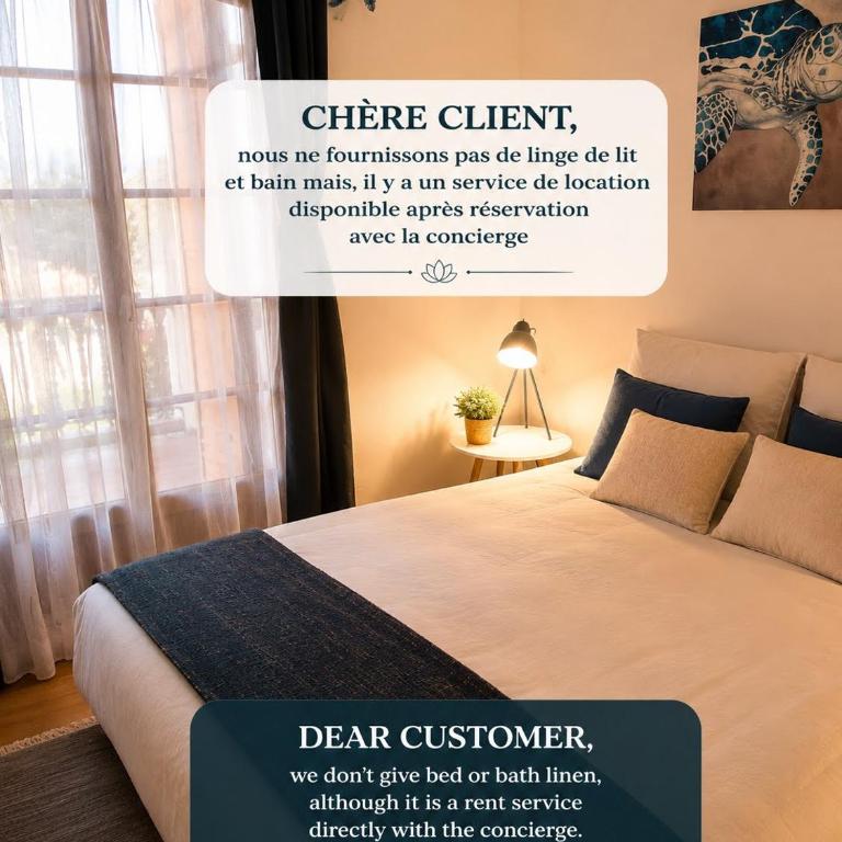 Le Ciel Bleu - vue mer, toute à pied plage et commerce - Apartment mit 1 Schlafzimmer - 5
