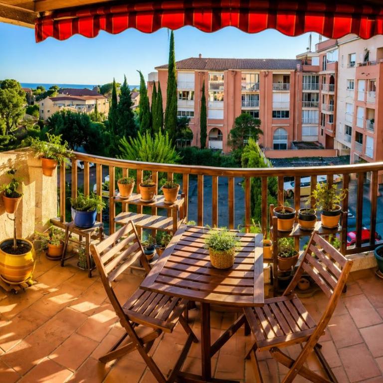 Le Ciel Bleu - vue mer, toute à pied plage et commerce - Apartment mit 1 Schlafzimmer - 2