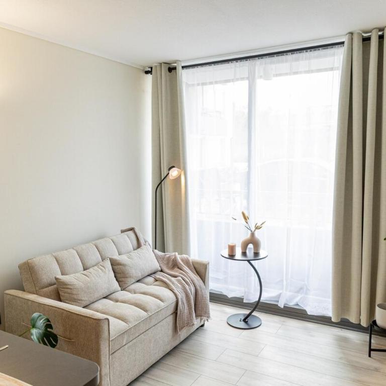 Dpto Ñuñoa cercano al estadio nacional parking wiffi - Apartamento de 1 dormitorio - 5