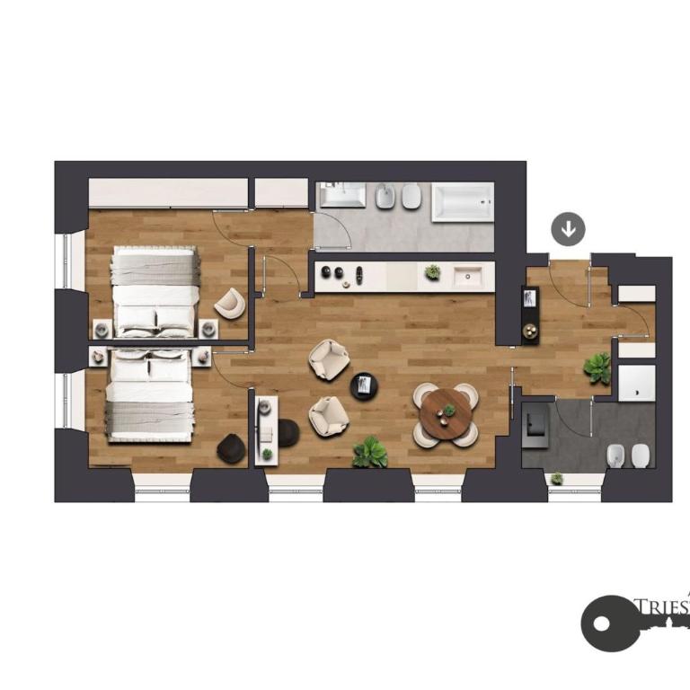 Apartments Trieste Centro I Piazza Unità - Appartamento con 2 Camere da Letto - 29