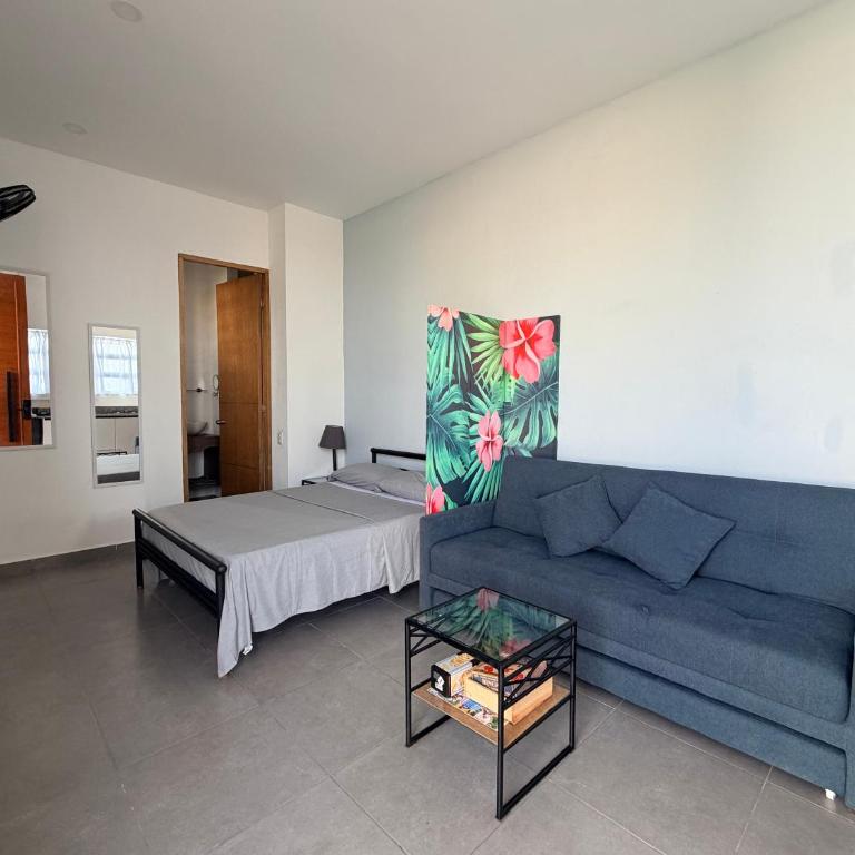 Atardeceres casa de playa - Quadruple Room with Private Bathroom - 8