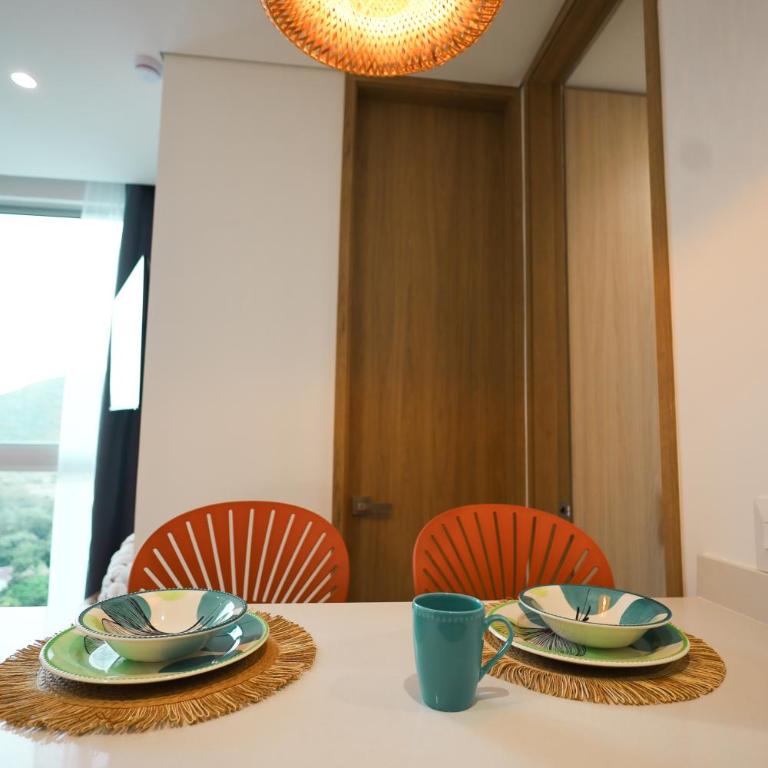 A 100 metros de la playa Terraza con Piscina Infinita y vista al mar - Apartamento de 2 dormitorios - 71