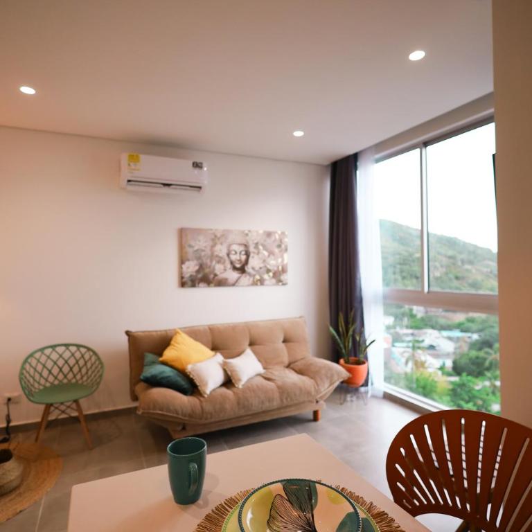 A 100 metros de la playa Terraza con Piscina Infinita y vista al mar - Apartamento de 2 dormitorios - 69