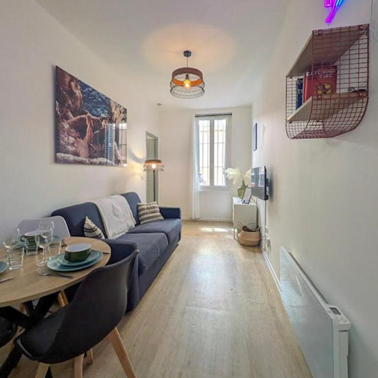 T2 cosy et climatisé, rdc rue calme, au cœur d'Aix - Apartment mit 1 Schlafzimmer - 6